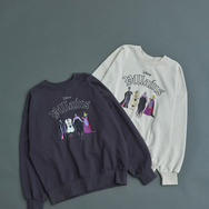 ヴィランズ/裏毛ロゴスウェット　カラー：Ecru/Charcoal Gray　価格：￥4,990