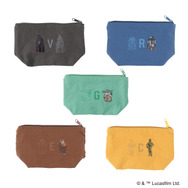 STAR WARS COLORS ポーチ ダース・ベイダー／C-3PO／R2-D2／イウォーク、The Mandalorian COLORS ポーチ グローグー／各3,740円(税込)