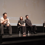 ソン・ソック、永山瑛太、キム・シンロク「プルンギル －青の道－」第31回釜山国際映画祭／photo：Ayako Ishizu