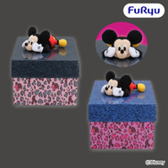 「ミッキーマウス＆ミニーマウス　　ギャルっぽレオパード　ぬいぐるみ　ギフトボックス」（全2種類）©Disney