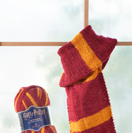 SELF-STRIPING SCARF YARN