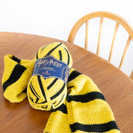 SELF-STRIPING SCARF YARN