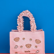 boris フリルスクエアトートバッグ　カラー：Light Pink　価格：￥7,700