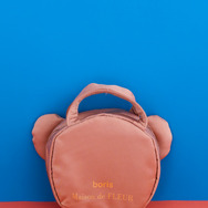 Boris 持ち手付きポーチ　カラー：Brown　価格：￥4,950