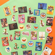 I賞 カード&ステッカーセット 【全8種】「Happyくじ『ズートピア』ニック コレクション」／© Disney