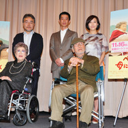 『ペコロスの母に会いに行く』試写会（岩松了＆加瀬亮＆一青窈＆赤木春恵＆森崎東監督）