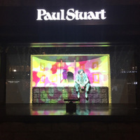 「ポール・スチュアート」青山店ウインドーに限定プロジェクションマッピング！ 画像