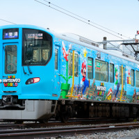 【USJ】マリオやピーチ姫をラッピング！「スーパー・ニンテンドー・ワールド」列車がJRゆめ咲線、大阪環状線で運行開始 画像