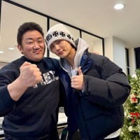 俳優ビョン・ウソクがマ・ドンソクを背負って走る!? 意外なツーショットに反響【PHOTO】 画像