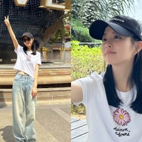 童顔女優パク・ボヨン、海外出張で撮った“かわいさMAX”の写真を公開【PHOTO】