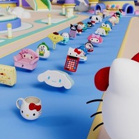 「サンリオ」キティやシナモン、マイメロ、プリン、クロミたちの1000種類以上の“グッズ”がパズルゲームに！ 2025年夏配信 画像