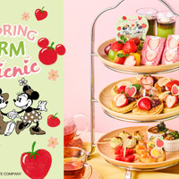ミッキー＆ミニーといちごのアフタヌーンティーセット、Disney HARVEST MARKETにて販売中 画像