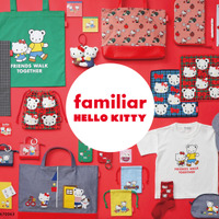 ファミリア×ハローキティ初コラボ 4月3日より販売開始 渋谷でPOP-UPも開催 画像