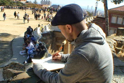 井上雄彦、バルセロナでガウディ建築に囲まれながら鋭意制作中！ 画像