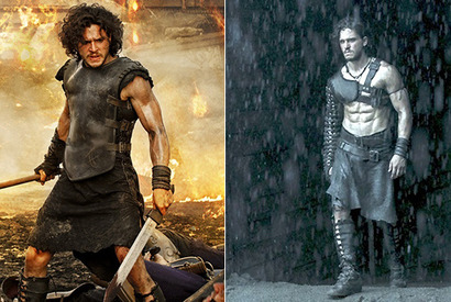 瞬き厳禁！　新星キット・ハリントン、6パックの腹筋でグラディエーターに『ポンペイ』 画像