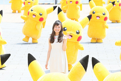 ピカチュウ50匹が大集合！ ディアンシー役・松本まりかも大興奮 画像