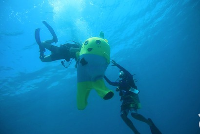 ふなっしー、人生初のダイビングに苦戦！ 潜水中の衝撃映像も公開 画像