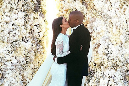 キム・カーダシアンの結婚式写真、インスタグラム史上最多「いいね！」を記録 画像