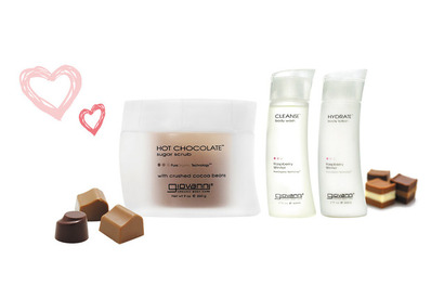 バレンタインはチョコ＆ラズベリーの香りに包まれて！「ジョヴァンニ」のボディケアキット 画像