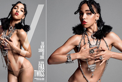 ロバート・パティンソンの彼女FKAツイッグスがトップレス姿を披露 画像