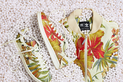 「アディダス」×ミュージシャン、ファレル・ウィリアムでフローラルな新作！ 画像