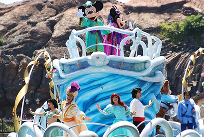 【ディズニー】シーの「七夕グリーティング」 今年はアリエル＆ジャスミン登場 画像