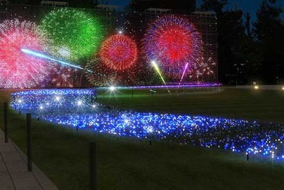 東京ミッドタウンで花火を堪能！ バカルディ期間限定カフェも同時オープン 画像