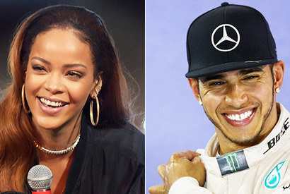 リアーナ、F1ドライバーのルイス・ハミルトンと極秘交際中？ 画像