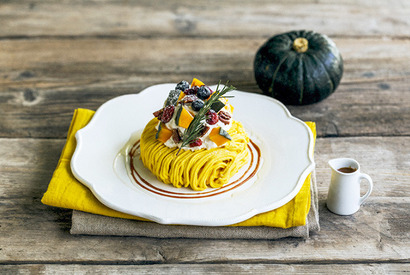【3時のおやつ】ハロウィン限定“モンブラン風パンケーキ”登場「J.S.PANCAKE CAFE」 画像