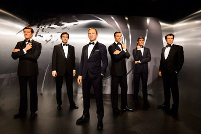 歴代のジェームズ・ボンド、ロンドンのマダム・タッソー館に登場！ 画像