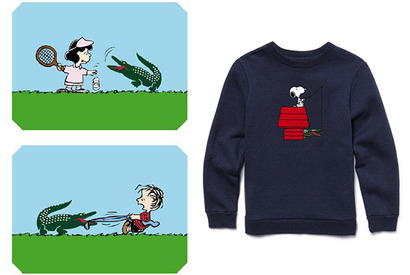 スヌーピーたちがワニと暴れ回る！「ラコステ」×『ピーナッツ』5年ぶりコラボ 画像