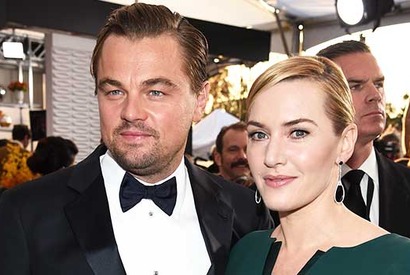 レオナルド・ディカプリオ、SAG賞受賞でケイト・ウィンスレットとハグ！ 画像