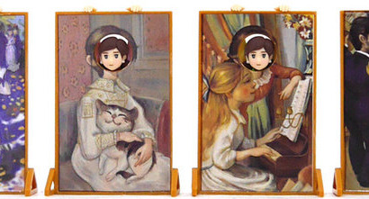 あの“フチ子”がルノワールの名画とコラボ！「顔ハメのフチ子 RENOIR」発売 画像