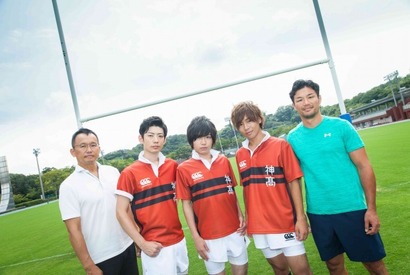 千葉翔也＆安達勇人＆濱野大輝、アニメ「ALL OUT!!」特番でラグビーに挑戦！ 画像