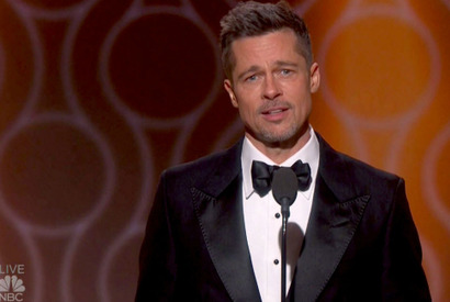 ブラッド・ピット、ゴールデン・グローブ賞にサプライズ登場！ 画像