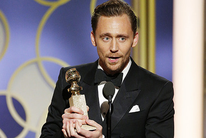 トム・ヒドルストン、GG賞でのスピーチを謝罪「お詫びします」 画像