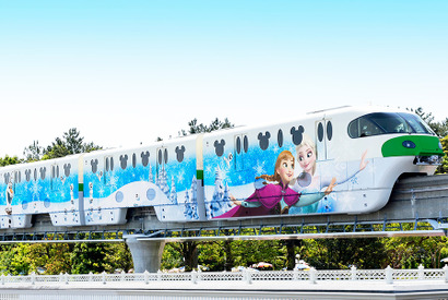 【ディズニー】『アナ雪』フォトロケ初登場！モノレールが雪と氷の結晶の世界に 画像
