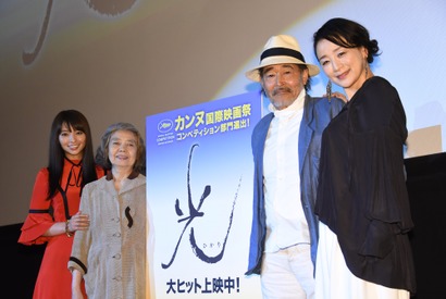 河瀬監督＆永瀬正敏、カンヌ『光』上映後の興奮を生報告「あの一体感、すごかったですよね！」 画像