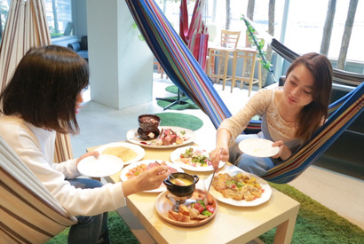 ブーム到来中！ ハンモックカフェでゆら～り夢気分を♪ 画像