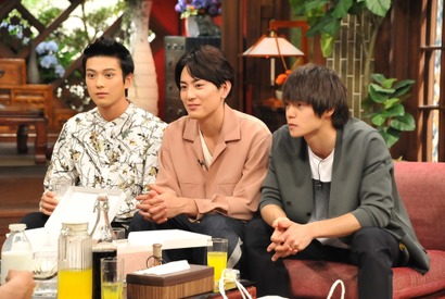 窪田正孝＆新田真剣佑＆間宮祥太朗、“お笑い怪獣”さんまの洗礼受ける!? 画像