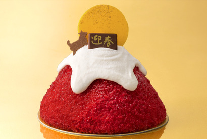 縁起物づくしのパワースイーツ！ 銀のぶどう「赤富士のお正月」元旦より発売 画像