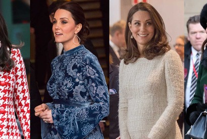 ロイヤルツアー中のキャサリン妃、華やかなファッションが注目の的 画像