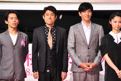 櫻井翔、劇中ではボサボサ頭も「今日はキメてきました！」　リムジンで会見に登場 画像