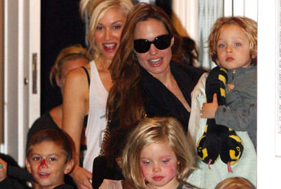 アンジェリーナ・ジョリー、子連れでセレブママ友、グウェン・ステファニー宅を訪問 画像