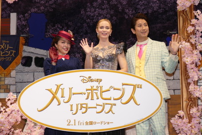 初来日したエミリー・ブラント、メリー・ポピンズとの共通点は「空を飛べること」!? 画像