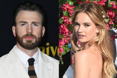 クリス・エヴァンス＆リリー・ジェームズが交際開始か 画像