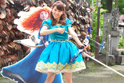 大島優子、初挑戦の矢を的に命中も男性のハートを射止めるのは「まだまだ大丈夫」 画像