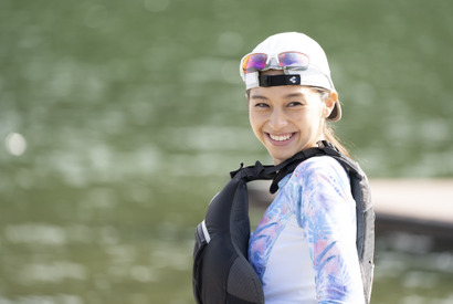 中条あやみ、代役なしでカヌー大会のシーンに挑む『水上のフライト』メイキング映像 画像