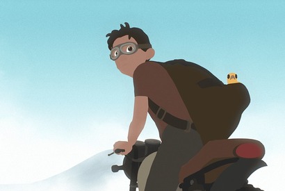 少年と飛べない小鳥がバイクで駆け抜ける…幻想的な世界映す『Away』本編映像 画像