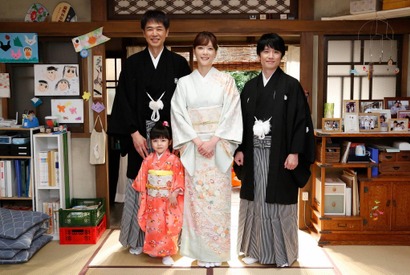 上野樹里＆時任三郎＆風間俊介ら晴れ着で笑顔「監察医 朝顔」新撮で新春SP放送 画像